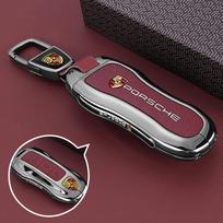 Odinis Išmaniojo Automobilio Raktelio Dangtelis Dėklas Raktų Pakabukas Apsauga Porsche 911 718 Panamera Macan Cayenne Boxster Cayman Raktų Pakabukas black