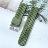 Soft Silicone Rubber Watch Strap 18mm 20mm 22mm 24mm Men Women Sport Waterproof Wrist Band Universal Belt Quick Release Bracelet 18mm&steel buckle