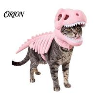 Miela Kaukolės Kepurė Augintinio Dinazauro Skeleto Kostiumas, Šviečiantis Tamsiai 3D Drabužis, Helovino Realistiškas Uodegos Aksesuaras Dino Kostiumas Šunims Katėms, Cosplay S H gray