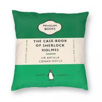 Penguin Book George Orwell Square Pillowcase Polyester Linen Velvet Pattern Zip Decorative Car Cushion Cover x 30cmx30cm(12x12Inch) blue