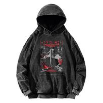 Kurosaki Ichigo BLEACH Hoody Manga Spausdinimo Megztinis Vyrams Moterims Ilgomis Rankovėmis Streetwear Skalbti Medvilniniai Su Gobtuvu Puloveriai Drabužiai S juoda