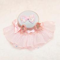Suknelė su blizgučiais iš tiulio, drabužiai 17 cm lėlei, apranga, aksesuarai, vaikiška dovana, persirengimas, gyvūnų aksesuarai fit 17cm Labubu Doll rožinė