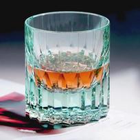 Edo Kiriko Starburst K9 Crystal Whiskey Glass gray
