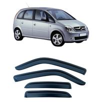 Opel Meriva A (2002-2010) Side Window Deflectors & Sun Visors gray