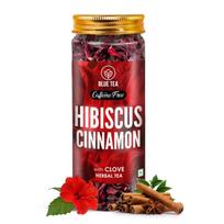 MĖLYNA ARBATA - Hibisko arbata - Cinamonas ir Gvazdikėliai - 50g 50 puodelių | ARBATOS ODOS ŠVYTĖJIMUI STIPRINTI | Detoksikuojanti arbata - TURTINGA ANTIoksIDANTŲ - Gėlių pagrindo - Žolinė arbata brown