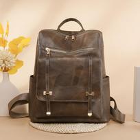 Moteriška kuprinė odinė kuprinė piniginė Kelioninė kuprinė mados dizaineris Retro moteriškas pečių krepšys 32cm*14cm*35cm ruda