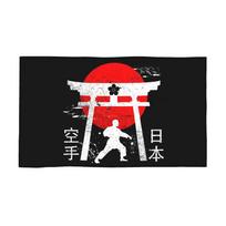 Budo Soul Karate Spirit Martial Arts Soft Face Towel Quick Dry Pool Bath Cotton Towels Absorbent W40*H60(CM)