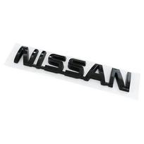 yxkpz10 ABS Car Rear Trunk Bumper Tail Emblem Letter Sticker for Nissan Qashqai J11 J10 Leaf Juke Patrol Micra X Trail Tiida Nismo Note juoda