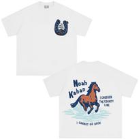 Noah Kahan The Great Divide Tour 2026 Graphic T-shirt Men Women Fashion T-shirt Short-sleeved Casual Cotton Hip-hop T-shirts 3XL blue