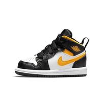 Air Jordan 1 Mid TD Juodi University Gold Kūdikio Kedai Balti Pollen 640735-177 23.5 black