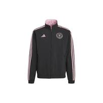 Adidas Miami International Dvipusė sportinė striukė su stovinčia apykakle ir užtrauktuku vyriškos striukės Juoda Rožinė HU0061 XS gray