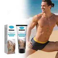 Men's Gentle Hair Removal Cream  Excess Male Body Hair. It Gently And Quickly Hair From Private Areas Without Any Odor One Size gray
