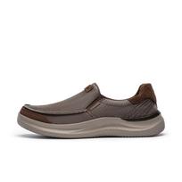 Skechers Hasting Comfortable Simple Versatile Low-Top Casual Shoes Men sneaker 205366-BRN 40 black