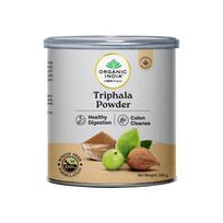 TATA produktas - Organic India Triphala milteliai - 100 g, Palaiko imuninę sistemą, storąją žarną ir virškinimą, subalansuotai žarnyno veiklai ir sveikatai, Sudėtyje yra bioaktyviųjų medžiagų gray