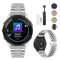 22mm Metal Band For Garmin Forerunner 265 255 Music Stainless Steel Bracelet Wristband Garmin Forerunner 965 955 Venu 3/2 Correa Garmin Venu 3-2 sidabras