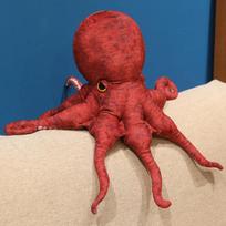 3D Realistiškas aštuonkojis minkštas žaislas raudonas aštuonkojis pliušinis žaislas mielas vandenyno būtybės pliušinis žaislas pagalvė apkabinamas žaislas gimtadienio dovana 40cm red