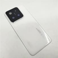 + Stiklinis galinis dangtelis baterijai Xiaomi 14 Mi14 korpusas galinis dangtelis mobiliojo telefono dėklas + Lipnus korpusas su kameros rėmeliu ir lęšiu balta