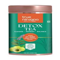 True Nirvana Detox Tea | Ayurvedic Herbal Blend with Triphala, Fennel & Ginger | Caffeine Free, Natural Cleanse & Balance Support | 100 g Lo