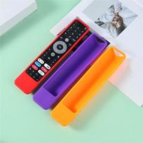 Silicone Protective Case For DEXP, Viomi, CHIQ Remote Control Smart TV Remote Dustproof Sleev Shockproof Cover E raudona