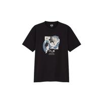 UNIQLO Demon Slayer Series Printed T-Shirt Unisex Tops Black 437264-09 XL gray
