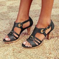 Moteriški sandalai Gladiator Vasariniai batai Pleištiniai sandalai Moteriški sandalai su kryželiu plius dydžio 35-43 chaussures femme56hot 35 juoda