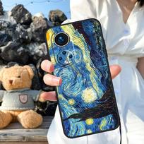 Van Gogh Starry Night Case For Honor Magic V5 5 6 7 Lite 50 70 90 200 400 Pro X8a X8b X8c X9a X9b X9c X9d Cover Honor 400 Pro black