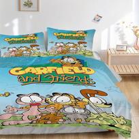3pcs Garfield Bedding Set. Soft and Comfortable with No Core Included (1x Duvet Cover + 2x Pillow Covers) yy251031080 135x200cm blue