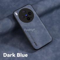 Nubuck Leather Magnetic Case for Vivo X300 Pro Protective Cover Shockproof Back Shell Coque Capa Fundas vivo X300 Pro gray