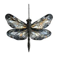 Dragonfly Acrylic Suncatcher Stained Glass Effect Bohemian Window Hanging Ornament for Indoor Outdoor Garden Decor Gifts for Mom Women 16 cm E gray