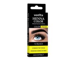 Venita Henna Color Cream Goji Kremowa Henna Do Brwi 1.0 Black 15G