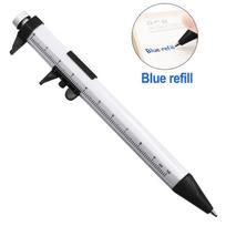Multi-Purpose 0-100mm Plastic Caliper Ballpoint Pen - Creative Student Gift gray