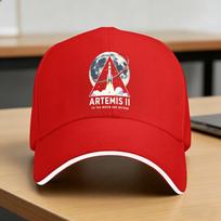 Summer Casual Baseball Cap Artemis II To The Moon And Beyond Rocket Space Mission Design Outdoor Sports Hip Hop Hats For Unisex One Size