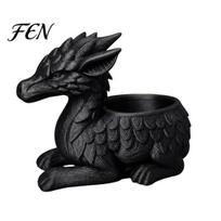 3D Printed Planter Pot Dragon Pot, Mini Succulents Herb Plants Flower Indoor Outdoor Container, Home Balcony Desktop Decoration juoda