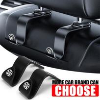 Automobilinės sėdynės galvos atramos kabliukas Laikiklis Automobilio interjero aksesuarai Volkswagen Golf-6 7 4 5 POLO Passat B5 B6 B7 T4 T5 Tiguan Jetta 2Pcs gray