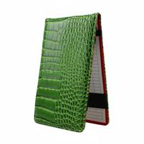 Pattern Score Card Book Perfect Gift Links Scorecard Holder Pu Leather Scorebook Long-Lasting Links Score Booklet gray
