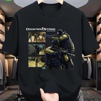 Valve Counter Strike Source Retro Vintage Y2K Gaming TShirt 100 Cotton Unisex Tee with Character Graphic Print 3XL black