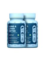 What's Up Wellness Lung & Liver Detox Supplement Capsules with N-Acetyl Cysteine and Milk Thistle, For Fatty Liver, 60 Capsules