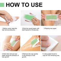 Body Hair Removal Wax Strips for Women Men Quick Painless Face Lip Armpit Leg Eyebrow at Home Beauty Care one size beige