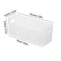 Wall Mounted Cabinet Plastic Storage Rack Multifunctional Punch Free Fridge Door Storage Holder Kitchen Storage Organiz white