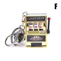 Sėkmingas Jackpot Mini Vaisių Lošimo Automatas Smagus Gimtadienio Raktų Pakabukas Dovana Vaikų Žaislas beige