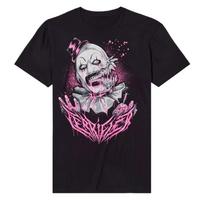 Terrifier 2 Art The Clown Pink Drips T-shirt P659260 Unisex T-Shirt XL gray