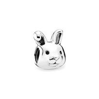 Pandora Rabbit 3D Pattern Jewelry Accessories Unisex Accessories Silver 791838 Silver,F gray