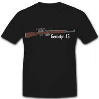 Gewehr 43 Mauser Caliber Semiautomatic Rifle T Shirt Summer 100 Cotton Mens Tshirt Casual ONeck Short Sleeve Tshirt New 4XL gray