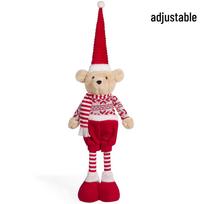 20  Christmas Teddy Bear Doll: Cute Decorative Ornaments for Holiday Celebration red