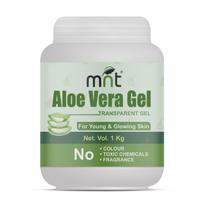 Mnt Pure Aloe Vera Gel Transparent (1Kg) For Hair, Skin, Body And Beard | Multipurpose Beauty Skin Gel For Young Face & Glow Skin (No Chemicals, No