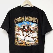 Cash Money vtg 90s Rap Tee hip hop concert band lil wayne drake no limit t-shirt L brown