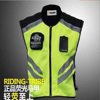 RidingTribe Motorcycle Riding Reflective Vest Vest Team Uniform Motorcycle Uniform Safety Uniform Breathable Rider (Green,XXXL) žalia