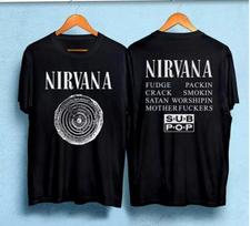 NIRVANA 90039s Vintage Concert Tour White T-Shirt for Music Fans XL white