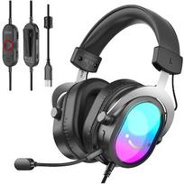 Fifine Microphone Słuchawki studyjne nauszne Fifine H16 7.1 Black RGB H16
