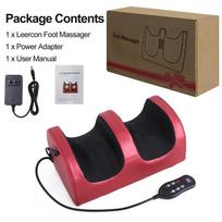 Electric Foot Massager Arm Leg Foot Muscles Hot Compression Shiatsu Kneading Massager With Wire Control Care Foot Machine Tools US Plug raudona